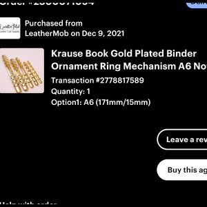 Krause rings for agenda/binder. Ordered wrong size my loss is your gain.